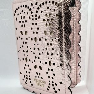 NEW. Victoria's Secret Passport Holder gold pink